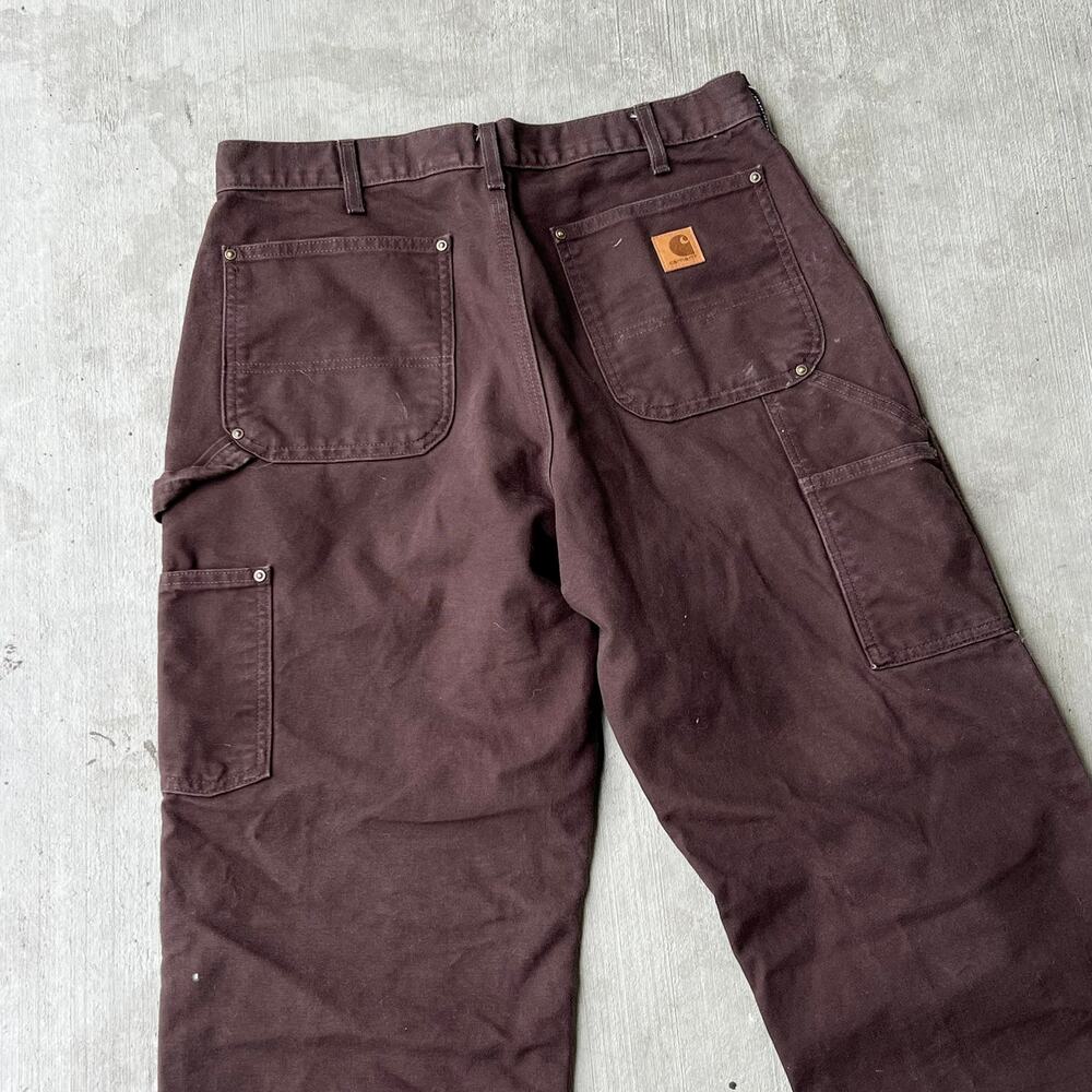Carhartt brown double knee work wear carpenter pants - Picture 6 of 10